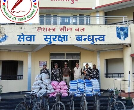 नेपाल से चीनी लहसुन व मक्का अवैध तरीके से साइकिल पर हो रही तस्करी !