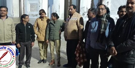 विष्णु मंदिर पर गरीबों एवं असहायों में बांटा गया कंबल !