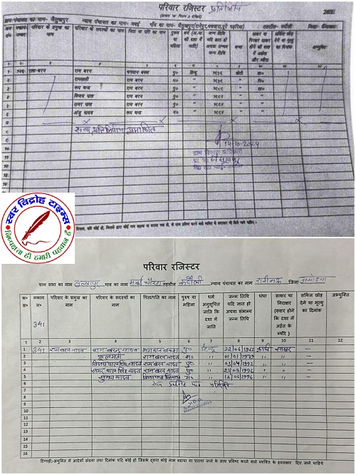 रुदौली तहसील के बहुचर्चित मवई ब्लॉक में सरकारी दस्तावेजों से किया गया छेड़छाड़ ! परिवार रजिस्टर से नाम हटाने का लगा आरोप पूरा मामला मवई ब्लॉक ग्राम दुल्लापुर मवई चौराहे का !