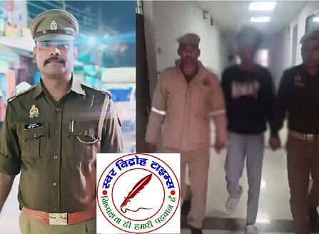 शातिर लूटेरे को 24 घंटे के अंदर गिरफ्तार कर गोरखनाथ पुलिस ने पहुचाया सलाखों के पीछे ! गोरखनाथ पुलिस ने लूट का मोबाइल और मोटरसाइकिल किया बरामद !