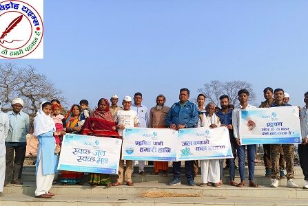 गुरू पूजा दिवस के अवसर पर मढिया घाट गोमती तट पर सफाई अभियान !