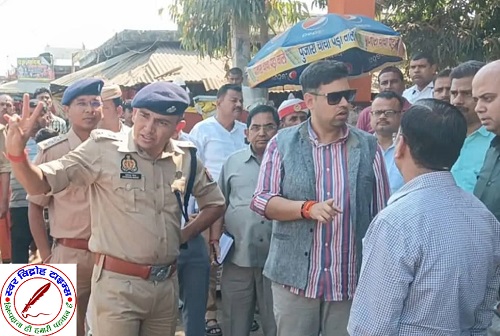 नवरात्रि से पहले लेहरा मंदिर की तैयारियां ! DM-SP ने किया निरीक्षण, महिलाओं के लिए अलग से रहेगा प्रवेश-निकास !