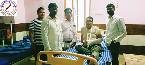 ड्यूटी कर लौटते समय सफाई कर्मचारी बुरी तरह घायल हाथ फैक्चर !