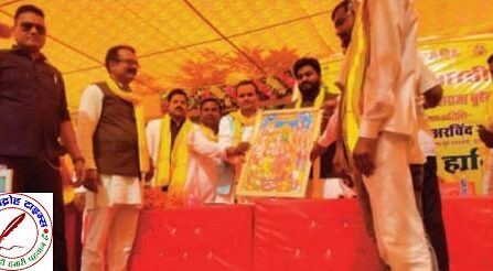 महाराजा सुहेलदेव राजभर की मूर्ति का अनावरण बुधवार राष्ट्रीय प्रमुख सचिव डॉ. अरविंद राजभर ने किया !