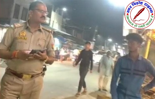 गोरखपुर पुलिस के गालीबाज दरोगा की करतूत कैमरे में हुई कैद ! वीडियो वायरल !