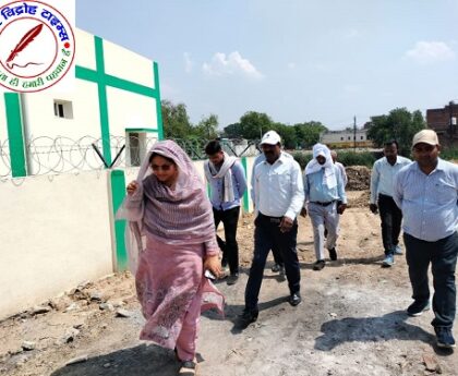 DM ने निर्माणाधीन सुरेकापुरम् तालाब का किया निरीक्षण, गुणवत्तापूर्व व ससमय कार्य पूर्ण कराने का दिया निर्देश !