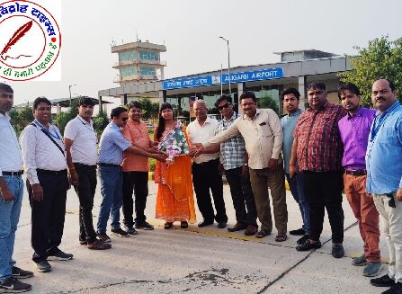 अलीगढ़ आगमन पर राष्ट्रीय अध्यक्षा का हुआ जोरदार स्वागत !