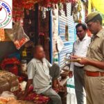 विन्ध्याचल मंदिर कारिडोर में चेकिंग अभियान ! 20 के विरूद्ध कार्यवाही !