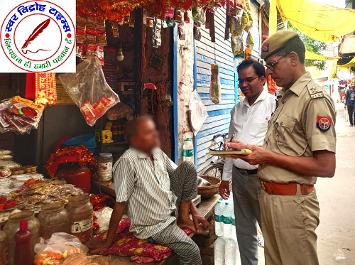 विन्ध्याचल मंदिर कारिडोर में चेकिंग अभियान ! 20 के विरूद्ध कार्यवाही !