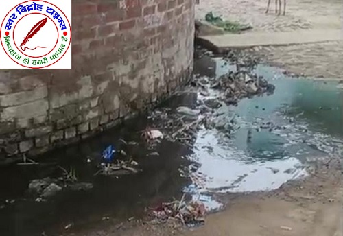 ग्राम पंचायत में गंदगी का तितरखा ! निवासी परेशान !