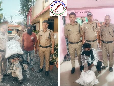 लालकुआं पुलिस टीम ने दो शराब तश्करो को 200 पाउच कच्ची शराब खाम वाहन स्कूटी में परिवहन करते हुये किया गिरफ्तार !