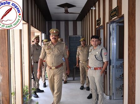 SP ने किया बृजमनगंज थाने का औचक निरीक्षण कर्मचारियों को दिया सख्त निर्देश !