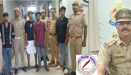 चोरी की बाइक के साथ चार शातिर चोरों को गोरखनाथ पुलिस ने किया गिरफ्तार ! पकड़े गए शातिर चोरों के पास से चोरी की तीन बाइक बरामद !