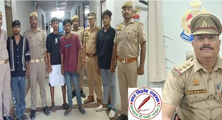 चोरी की बाइक के साथ चार शातिर चोरों को गोरखनाथ पुलिस ने किया गिरफ्तार ! पकड़े गए शातिर चोरों के पास से चोरी की तीन बाइक बरामद !