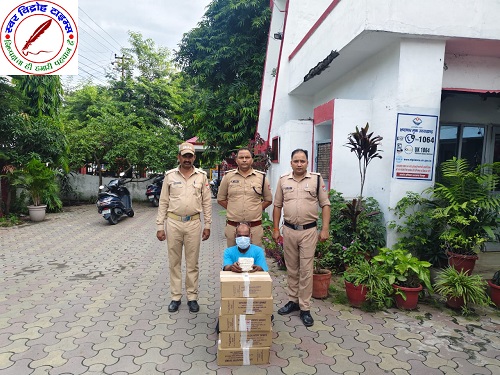 अवैध शराब के विरुद्ध हल्द्वानी पुलिस की कार्यवाही, 05 पेटी अवैध शराब के साथ एक अभियुक्त गिरफ्तार !