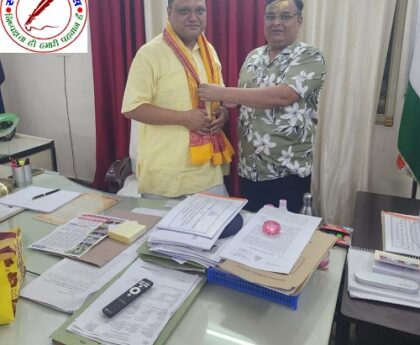 विंध्य क्षेत्र के समसामयिक मुद्दों पर पत्रकार भास्कर भट्ट और SSP सोमेन बर्मा की मुलाकात !