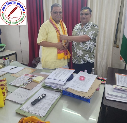 विंध्य क्षेत्र के समसामयिक मुद्दों पर पत्रकार भास्कर भट्ट और SSP सोमेन बर्मा की मुलाकात !