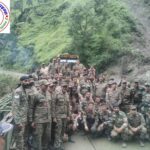 आपदा से क्षतिग्रस्त पुल के स्थान पर बेली ब्रिज का निर्माण कार्य पूरा !