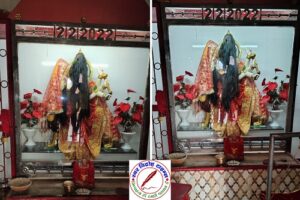 रयपुरिया दुर्गा मंदिर में चोरों ने हाथ किया साफ ! मां दुर्गा का नथिया, टीका, हार, करधनी, मुकुट, छत्र और दानपेटी लेकर चंपत हुए चोर ! सीसीटीवी कैमरे में कैद हुआ सारा वारदात !
