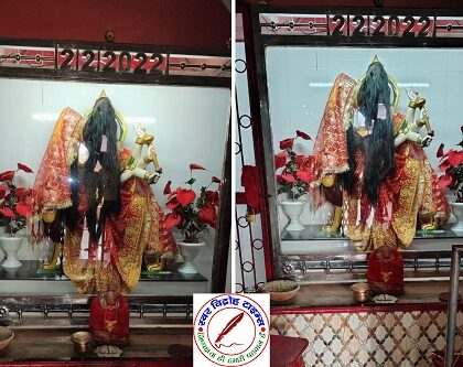 रयपुरिया दुर्गा मंदिर में चोरों ने हाथ किया साफ ! मां दुर्गा का नथिया, टीका, हार, करधनी, मुकुट, छत्र और दानपेटी लेकर चंपत हुए चोर ! सीसीटीवी कैमरे में कैद हुआ सारा वारदात !