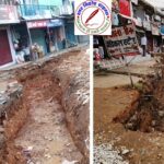 अनपरा नगर पंचायत अध्यक्ष पर रातो रात नाली बनाकर जमीन कब्जा करने का आरोप ! व्यापारियों ने जताया विरोध, आंदोलन की दी चेतावनी !