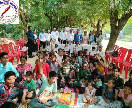 कैंट क्षेत्र स्थित स्लम एरिया में प्रेरणात्मक संवाद के माध्यम से मनाया गया हिंदी दिवस !