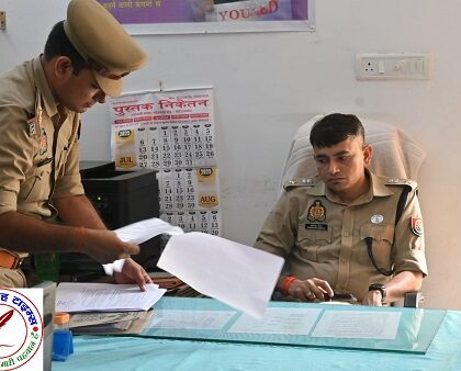 SP महाराजगंज ने साइबर थाना में किया गया आकस्मिक निरीक्षण !