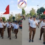 स्वयं सेवकों के द्वारा शस्त्र पूजन व पथ संचलन हुआ संपन्न !