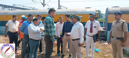 अमृत भारत योजना अंतर्गत हो रहे निर्माण कार्य का DRM ने किया निरीक्षण !