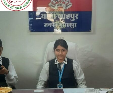 शाहपुर थाने पर मेघा सिंह बनी एक दिन की थाना प्रभारी !