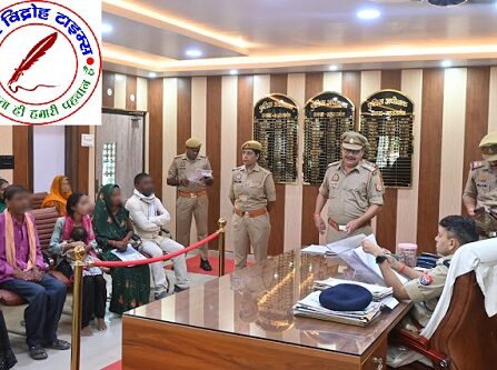 महाराजगंज पुलिस अधीक्षक द्वारा पुलिस कार्यालय में जन सुनवाई !