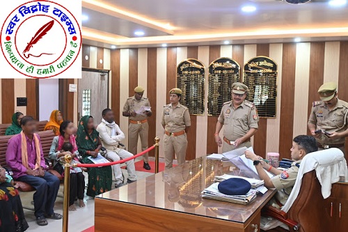 महाराजगंज पुलिस अधीक्षक द्वारा पुलिस कार्यालय में जन सुनवाई !