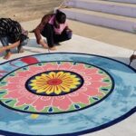 साहित्य संतधाम घाट पर रंगोली व वाल पेंटिंग बना कर देव दीपावली कार्यक्रम को बनाया आकर्षक !