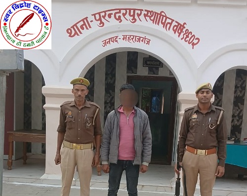 जनपद महाराजगंज पुलिस द्वारा पॉक्सो एक्ट में वांछित एक नफर अभियुक्त गिरफ्तार !