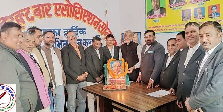 डिस्ट्रिक्ट बार एसोसिएशन सोनभद्र सरदार वल्लभ भाई पटेल की 75वीं पुण्यतिथि मनाया !