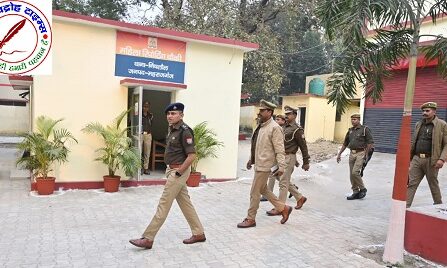 SP महाराजगंज द्वारा थाना निचलौल का औचक निरीक्षण !