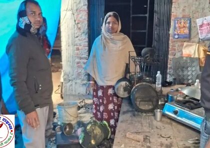 शाहाबाद देहात में अज्ञात कारणों से लगी आग, गृहस्थी का सामान जलकर खाक !