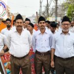 राष्ट्रीय स्वयंसेवक संघ द्वारा नव वर्ष के शुभ अवसर पर प्रभात फेरी आयोजित !