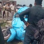 मोटरसाइकिल व ई - रिक्शा की हुई आमने सामने टक्कर !