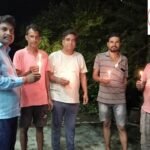 स्व. श्री नीरज माथुर जी के निधन पर कैंडल जलाकर दी विनम्र श्रद्धांजलि !